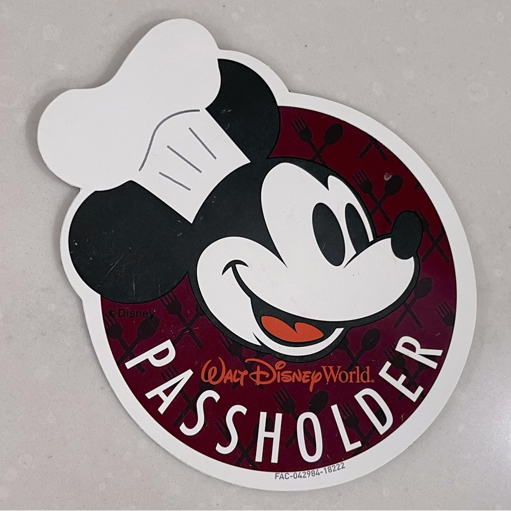 Disney Annual Passholder Magnet: Food & Wine Festival Mickey Mouse